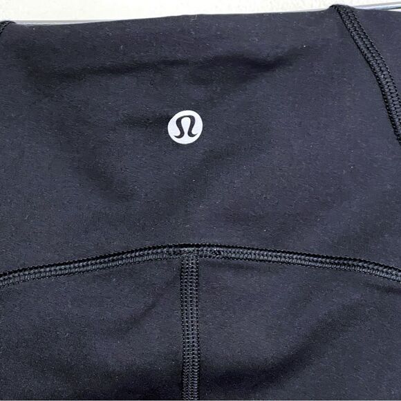 LULULEMON Mesh Side Leggings size 4 yoga running cropped - Picture 6 of 8